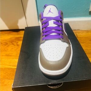 Nike Sneakers with Purple and White Design